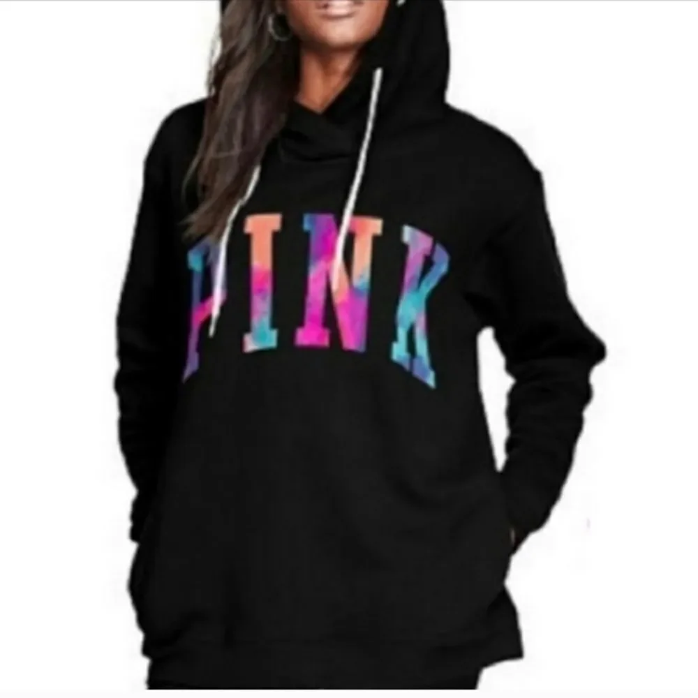 Victoria’s Secret Pink Watercolor hoodie / Watercolor ultimate leggings SZ M